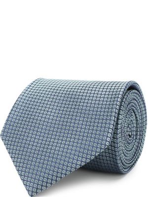 Шелковый галстук Brioni синий