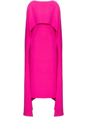 Копринена коктейлна рокля Valentino Garavani розово