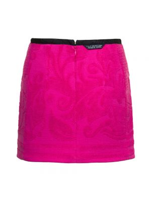 Mini falda de tejido jacquard Marine Serre rosa