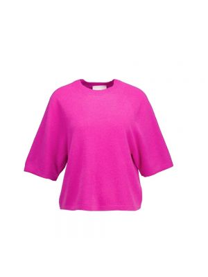 Sweter z kaszmiru z okrągłym dekoltem Absolut Cashmere różowy