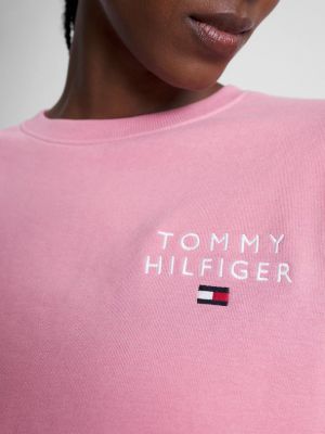 Hanorac cu fermoar Tommy Hilfiger roz