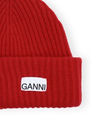 Villased müts Ganni punane