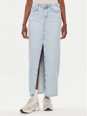 Džínová sukně Calvin Klein Jeans modré