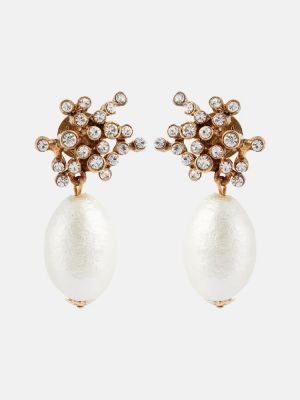 Cercei cu perle de cristal Oscar De La Renta
