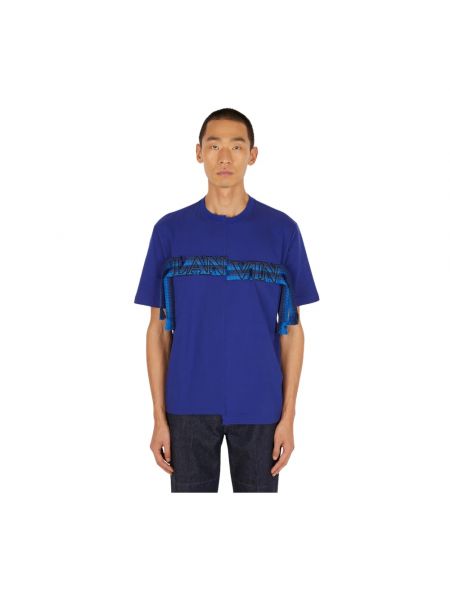 Koszulka asymetryczna Lanvin niebieska