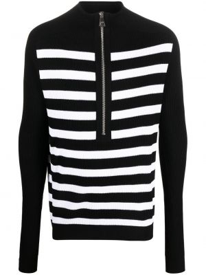 Zip lang genser Balmain svart