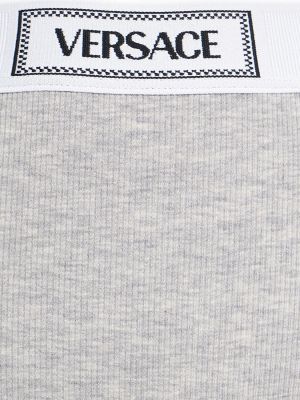 High waist slips aus baumwoll Versace grau