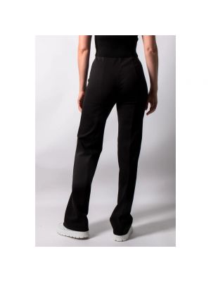 Pantalones rectos de tela jersey Drykorn negro