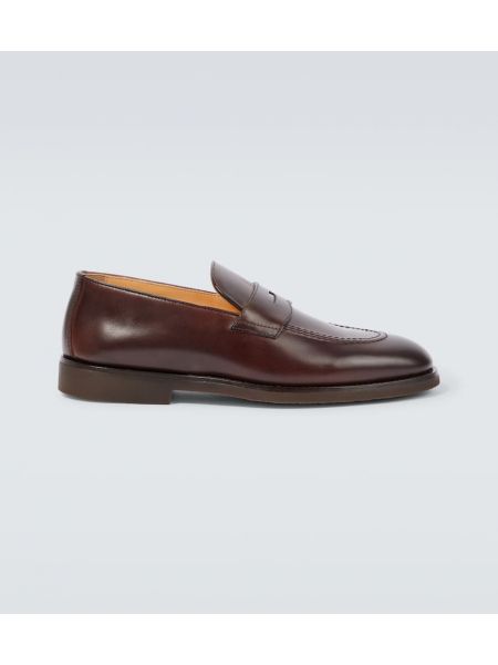 Læder loafers Brunello Cucinelli brun