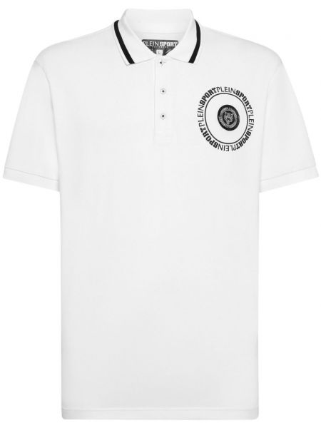 Sportinio stiliaus raštuota polo marškinėliai su tigro raštu Plein Sport