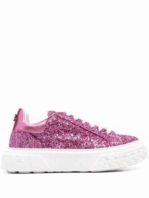 Plattform sneakers Casadei rosa