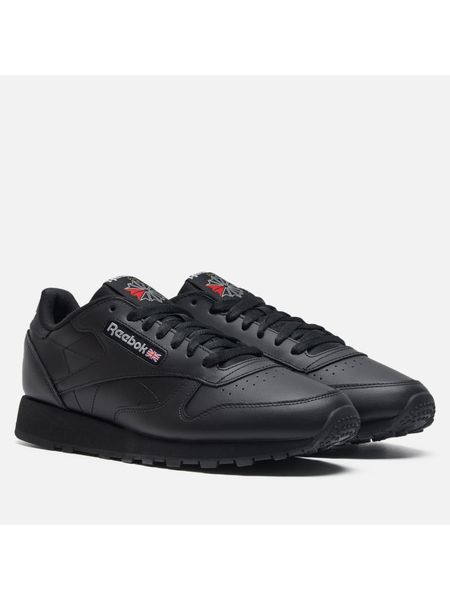 Кожаные кроссовки Reebok Classic Leather черные