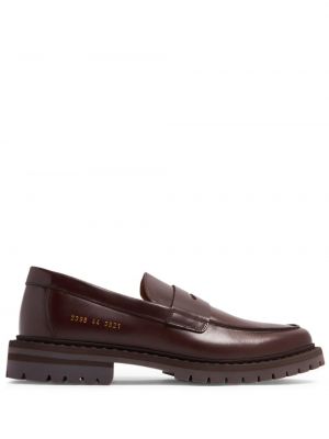 Loafers di pelle Common Projects marrone
