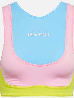 Αθλητικό σουτιέν με σχέδιο Palm Angels λευκό