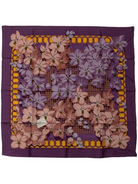 Echarpe en soie Hermès Pre-owned violet