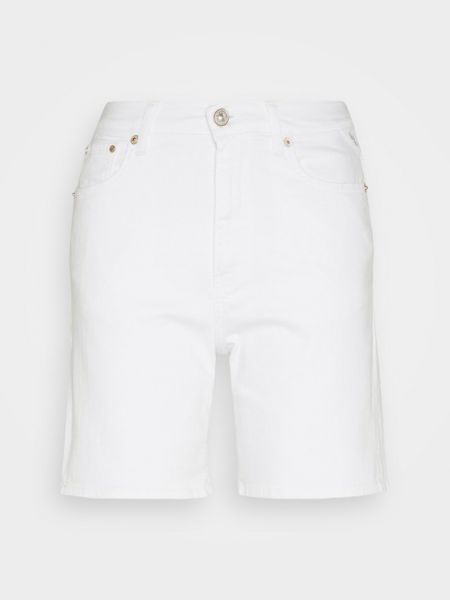 Białe szorty jeansowe Replay