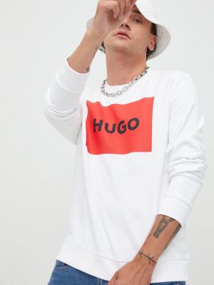 Bluza z nadrukiem Hugo biała