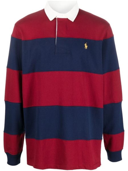 Stripet poloskjorte Polo Ralph Lauren rød