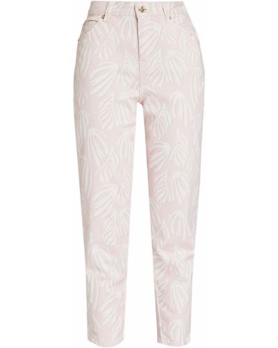 Укороченные прямые джинсы Temperley London, розовые