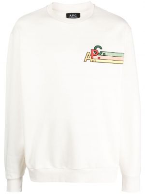 Sweatshirt aus baumwoll A.p.c. weiß