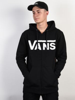Klassischer hoodie mit reißverschluss Vans schwarz