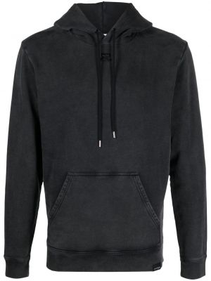 Hoodie mit stickerei aus baumwoll Courreges grau