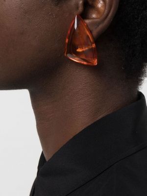 Boucles d'oreilles oversize à boucle en cristal Monies orange