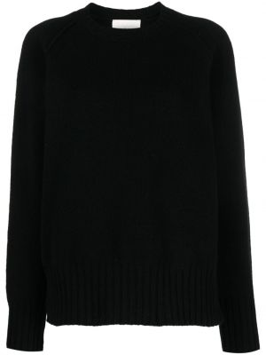 Пуловер с кръгло деколте Róhe черно