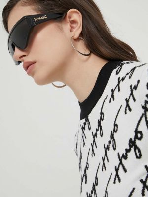 Okulary przeciwsłoneczne Chiara Ferragni czarne