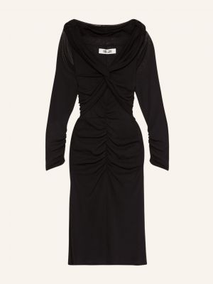 Sukienka wieczorowa z siateczką Diane Von Furstenberg czarna