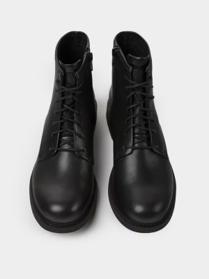 Черные кожаные ботинки Camper