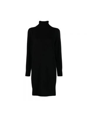 Czarna dzianinowa sukienka 360cashmere
