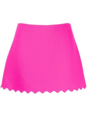 Vlněné mini sukně Mach & Mach růžové