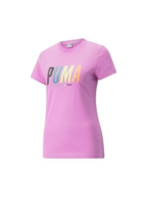 Rövid ujjú póló Puma rózsaszín