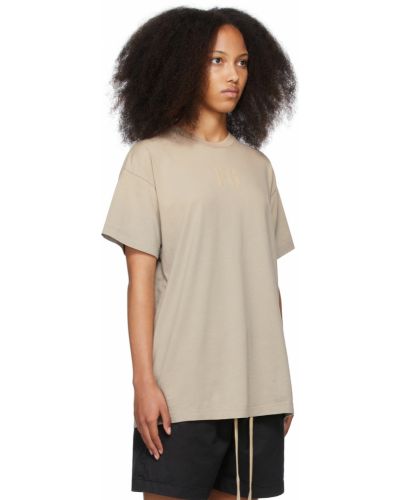 T-shirt Fear Of God, beżowy