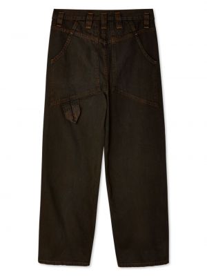 Puuvillased teksapüksid Eckhaus Latta pruun