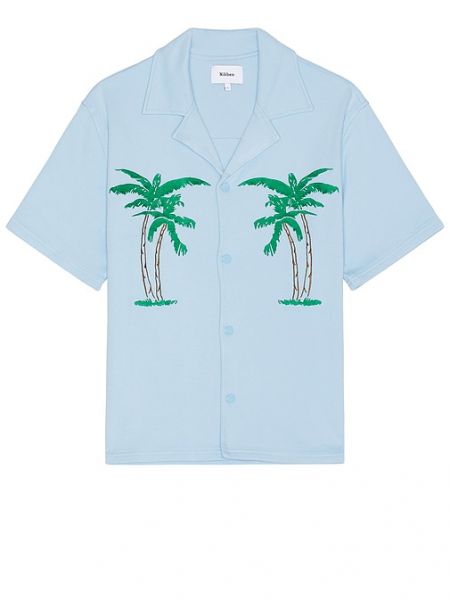 Lunga camicia da spiaggia Nikben blu