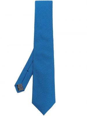 Selyem nyakkendő Paul Smith kék