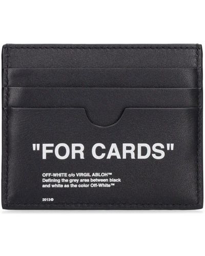 Kožená peněženka Off-white černá