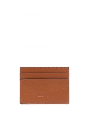 Kožená peňaženka Lanvin hnedá