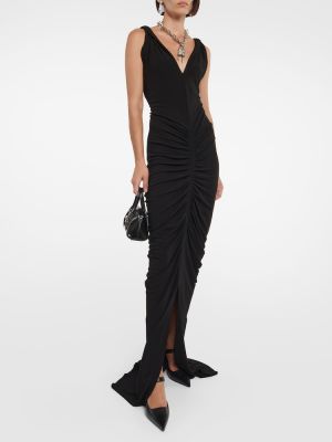 Jersey dolga obleka Givenchy črna