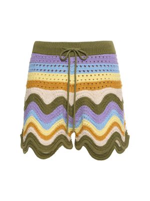 Stribet bomuld shorts Zimmermann