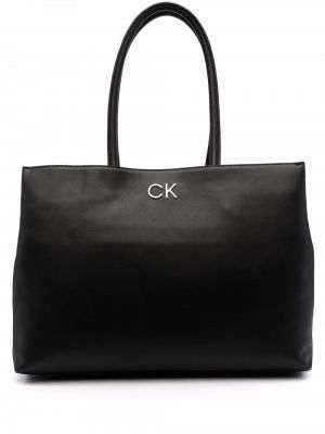 Trykt shoppingbag Calvin Klein svart