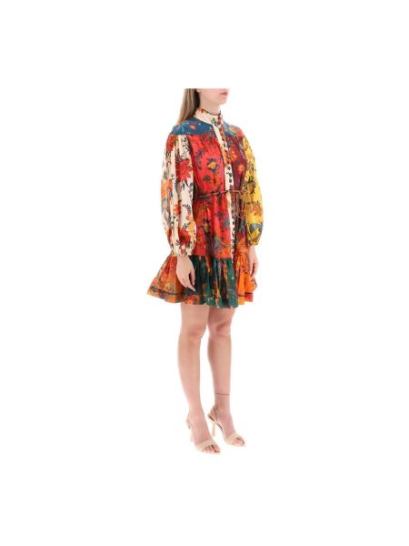 Mini vestido con estampado de cachemira Zimmermann