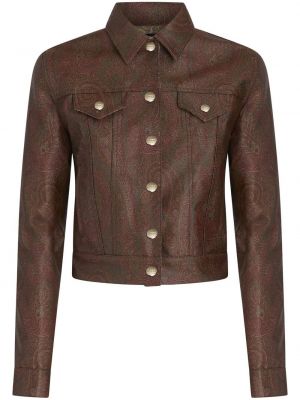 Paisley-muster mustriline jakk Etro punane