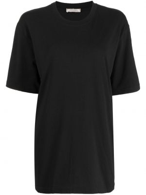 Тениска с кръгло деколте Nina Ricci черно