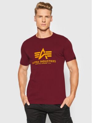 T-shirt Alpha Industries bordeaux
