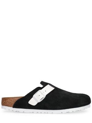 Kožené semišové sandále Birkenstock čierna