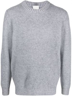 Кашмирен пуловер с кръгло деколте Allude сиво
