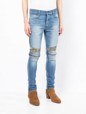 Skinny džíny s paisley potiskem Amiri modré